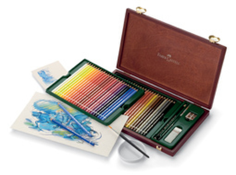 Faber-Castell Albrecht Durer Watercolor Pencils Wood Case of 48, Accessories 48шт графитовый карандаш