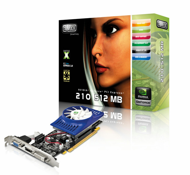 Sweex GC510 GeForce 210 GDDR2 видеокарта