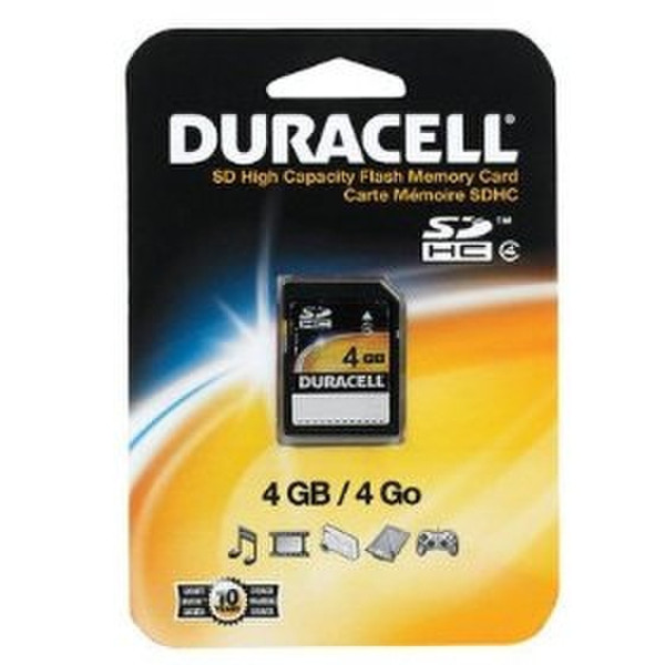 Duracell Secure Digital Card 4GB 4ГБ SDHC карта памяти