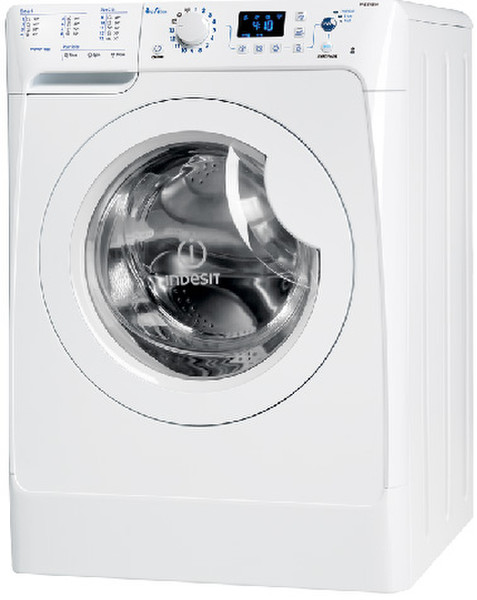 Indesit PWE8168 Freistehend Frontlader 8kg 1600RPM A+ Silber, Weiß Waschmaschine