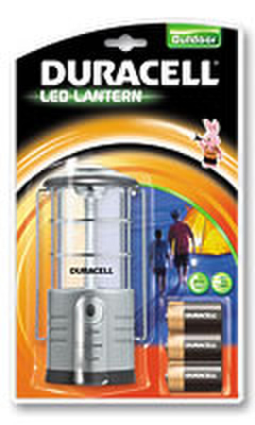 Duracell LED Lantern + 3 C Silver