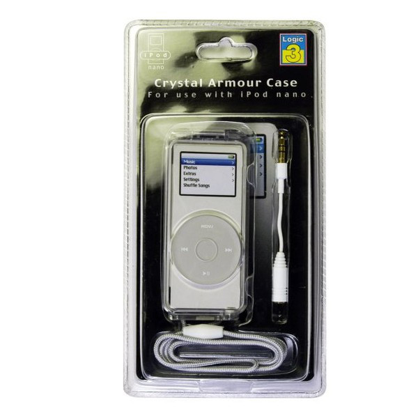 Logic3 IP145 - Crystal Armour Case for iPod nano White