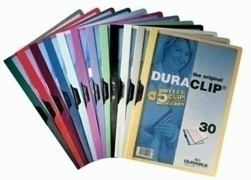 Durable DuraClip Original 30 A4 Anthracite Grey PVC Grey report cover