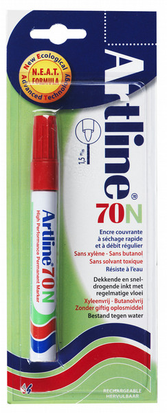 Artline 70 Red 12 pieces Red 1pc(s) permanent marker
