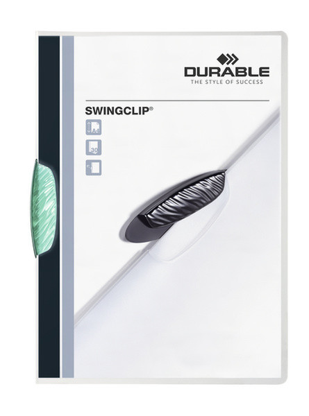 Durable Swingclip Полипропилен (ПП) Зеленый обложка с зажимом