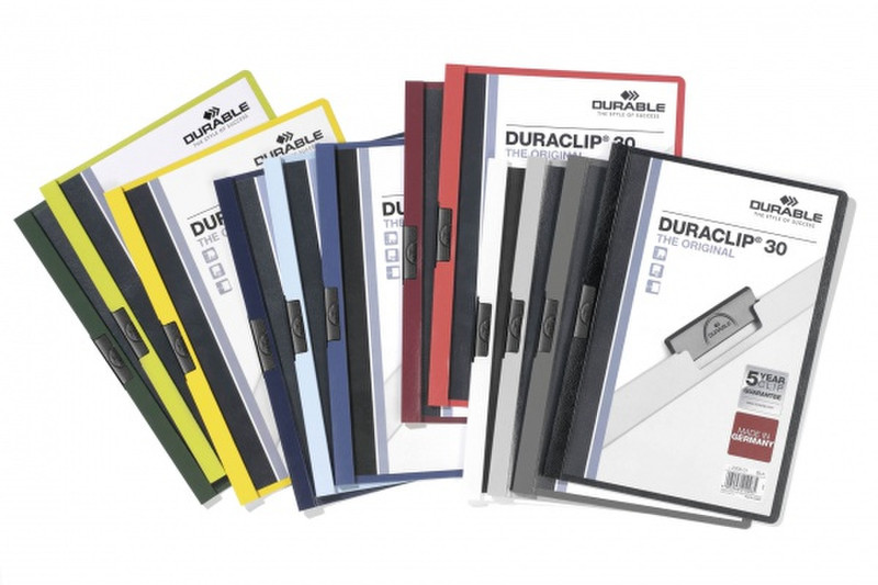 Durable DURACLIP 30 Stahl Mehrfarben Präsentations-Mappe
