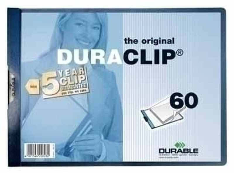 Durable DURACLIP 60 A3 Blue Черный обложка с зажимом