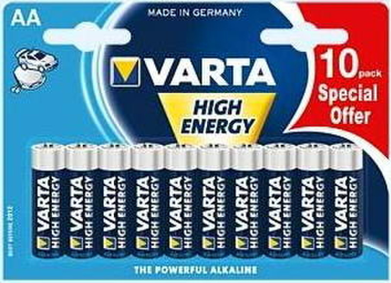 Varta High Energy AA 10-pack Щелочной 1.5В батарейки