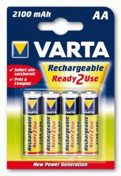 Varta Set Ready2Use 4 x AA2100 + 2 AAA800 mAh Nickel-Metal Hydride (NiMH) 2100mAh 1.2V rechargeable battery