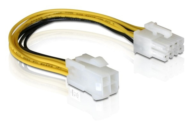 DeLOCK Cable PCI Express Power 8pin EPS > 4pin ATX/P4 0.15m Mehrfarben Stromkabel
