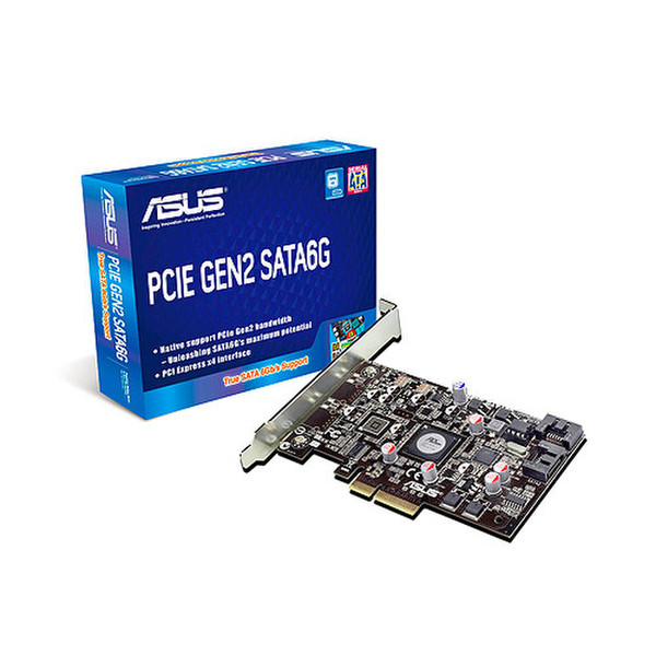ASUS PCIE GEN2 SATA6G SATA интерфейсная карта/адаптер