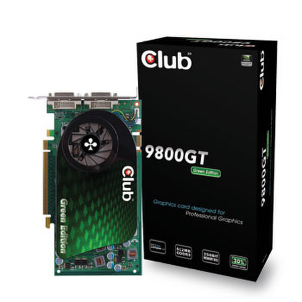 CLUB3D 9800GT Green Edition GDDR3