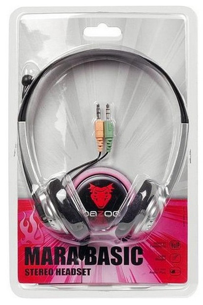 Vivanco Bazoo Mara Basic Binaural Neck-band Grey,Silver headset
