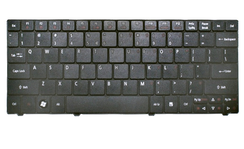 Acer KB.I110A.026 QWERTY Американский английский Черный клавиатура