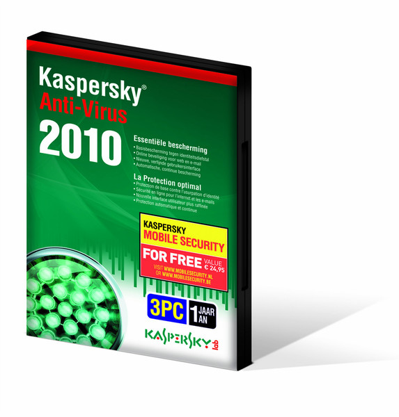 Kaspersky Lab KAV 2010 3PC Combipack + KMS 8.0 DVD