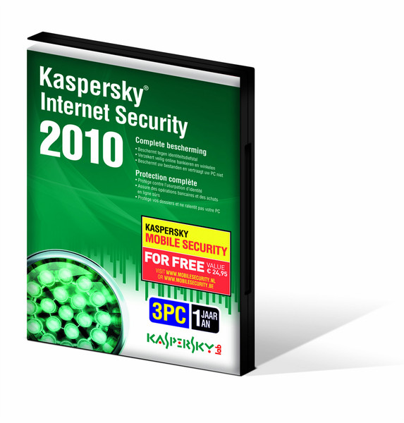 Kaspersky Lab KIS 2010 3PC Combipack + KMS 8.0 DVD