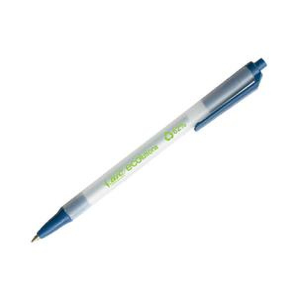 BIC Clic Stic Clip-on retractable ballpoint pen Medium Blau 50Stück(e)