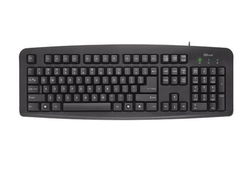 Trust ClassicLine Keyboard BE USB AZERTY Black keyboard