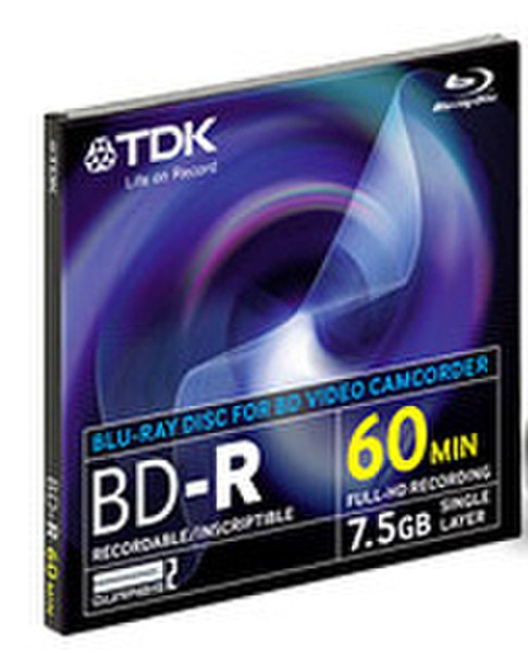 TDK T78012 7.5ГБ BD-R 1шт чистые Blu-ray диски