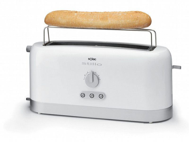 Solac Stillo 2Scheibe(n) 890W Weiß Toaster