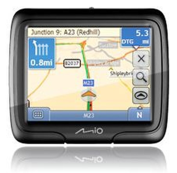 Navman M300 UK Maps Handgeführt 3.5Zoll Touchscreen 135g Schwarz Navigationssystem