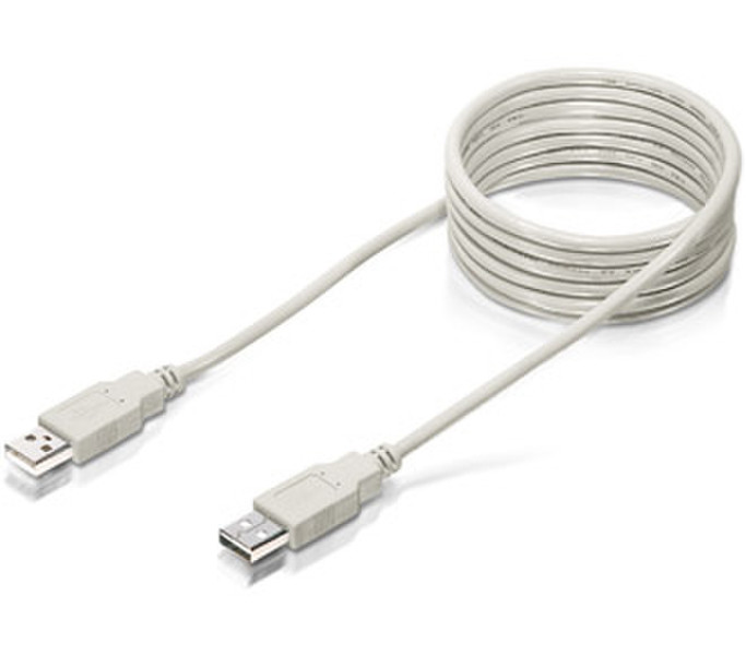 Equip USB 2.0 Extension - 3.0m 3м Бежевый кабель USB