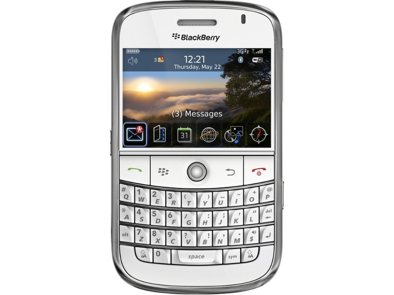 BlackBerry 9000 Bold 480 x 320пикселей 136г Белый портативный мобильный компьютер