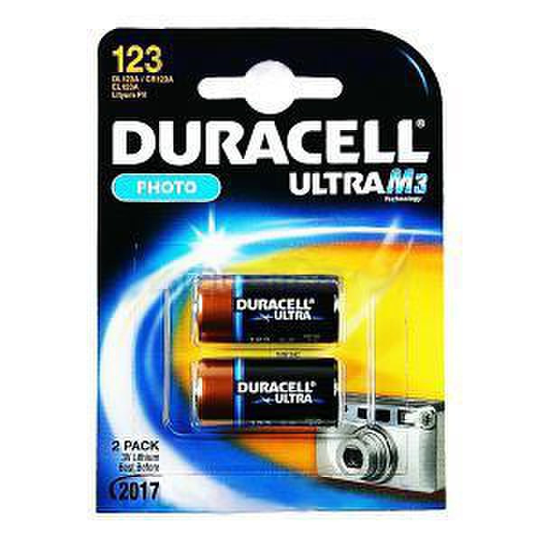 Duracell Ultra M3 Lithium Pack of 2 Lithium 3V non-rechargeable battery