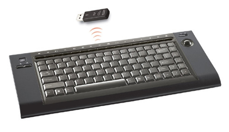 Emprex 9039URF III Беспроводной RF QWERTY Черный клавиатура