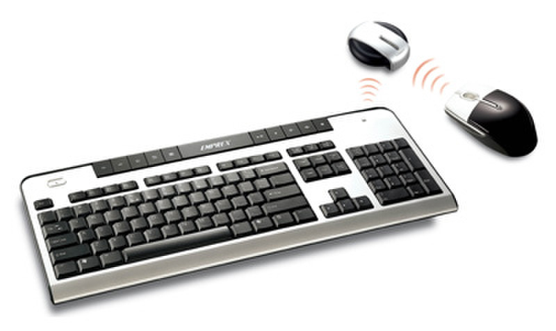 Emprex 6301URF RF Wireless QWERTY Schwarz Tastatur