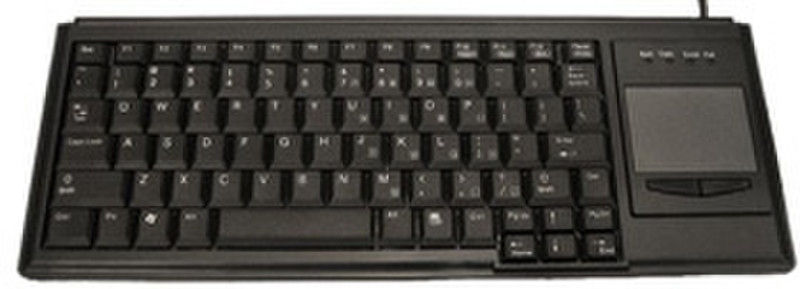Ceratech USB Mini POS Keyboard + Touchpad USB QWERTY Black keyboard