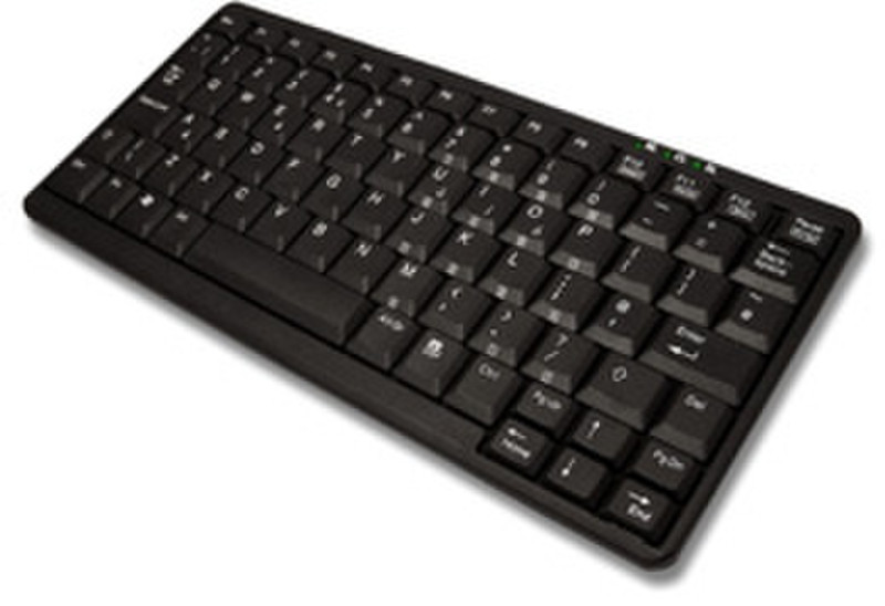 Ceratech Combo (PS2/USB) - Mini Keyboard USB+PS/2 QWERTY Schwarz Tastatur