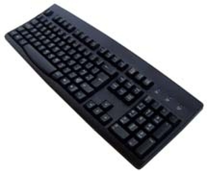 Ceratech Standard PS/2 Keyboard + Patented One Touch Euro Key PS/2 QWERTY Black keyboard