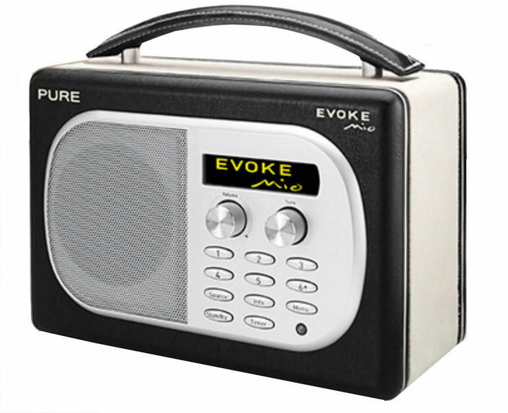 Pure EVOKE Mio Tragbar Digital Schwarz Radio