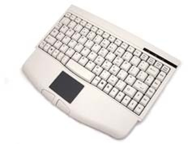 Ceratech PS/2 Mini Keyboard + Touchpad PS/2 QWERTY Weiß Tastatur