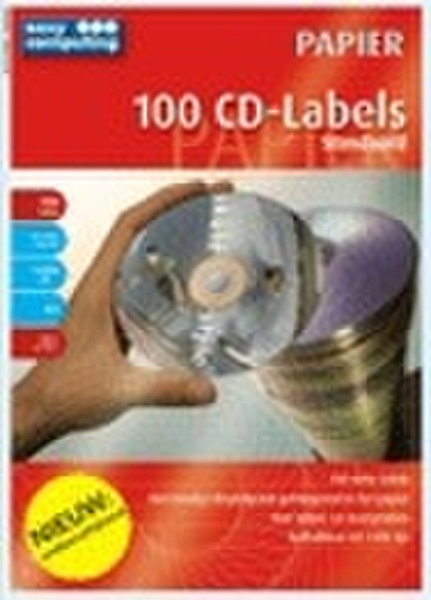 Easy Computing CD Labels 100шт самоклеящийся ярлык