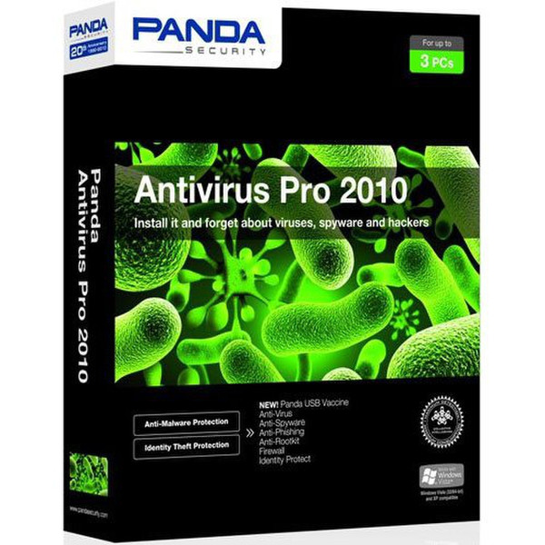 Formjet Innovations Panda Antivirus Pro 2010 3Benutzer 1Jahr(e) UKR