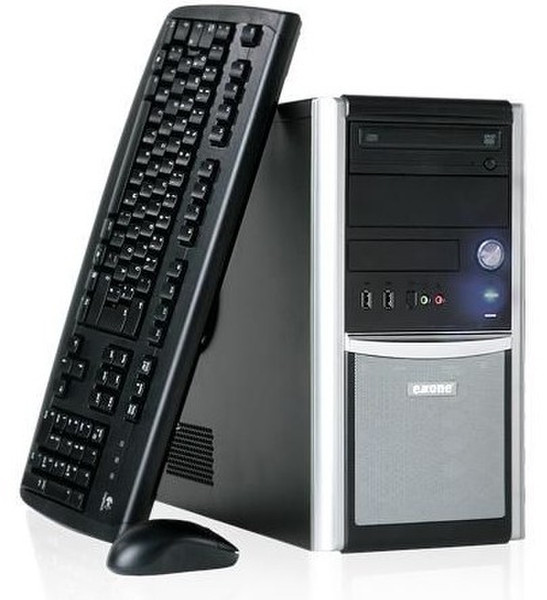 Extra Computer exone BUSINESS 1200 E5200 2.5GHz E5200 Mini Tower Black,Silver PC