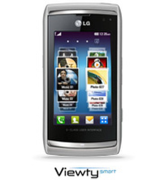 LG GC900 Single SIM Silver smartphone
