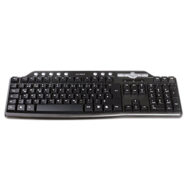 MS-Tech LT-930 USB QWERTY Black keyboard