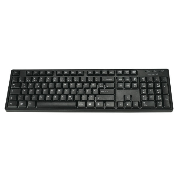 MS-Tech LT-255 PS/2 QWERTY Black keyboard
