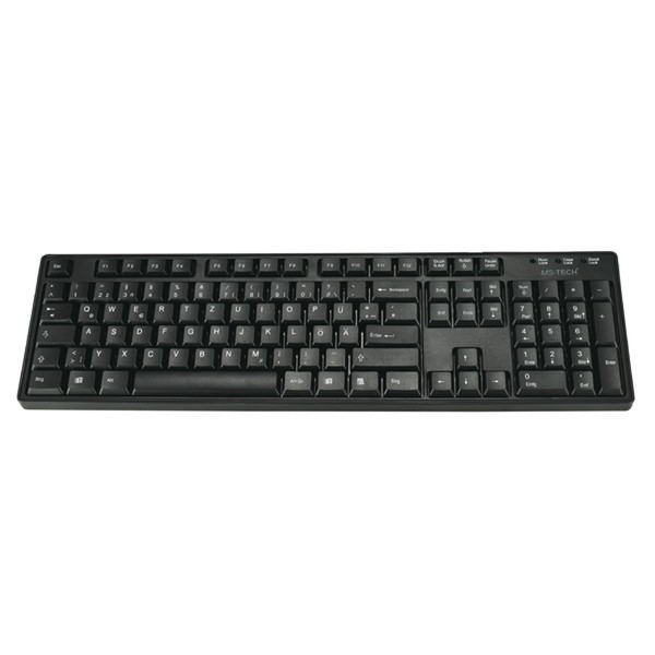 MS-Tech LT-255 PS/2 QWERTY Schwarz Tastatur