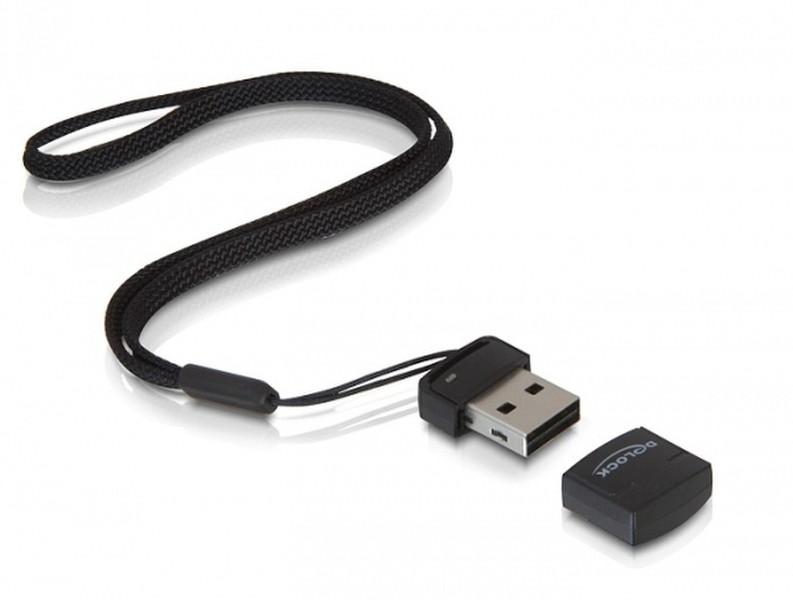 DeLOCK USB 2.0 CardReader micro SD/micro SDHC, M2 USB 2.0 Black card reader
