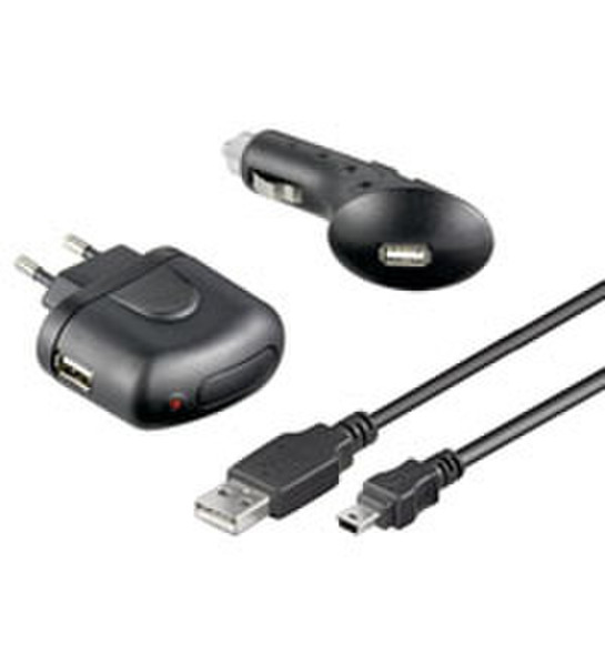 Wentronic TRA KIT mini-USB 1000mA 3in1 Schwarz Netzteil & Spannungsumwandler