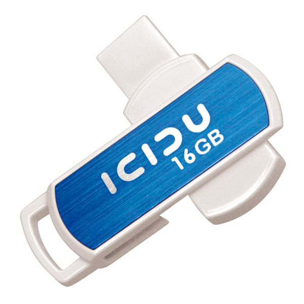 ICIDU Pivot Flash Drive 16GB 16ГБ USB 2.0 Тип -A Синий USB флеш накопитель