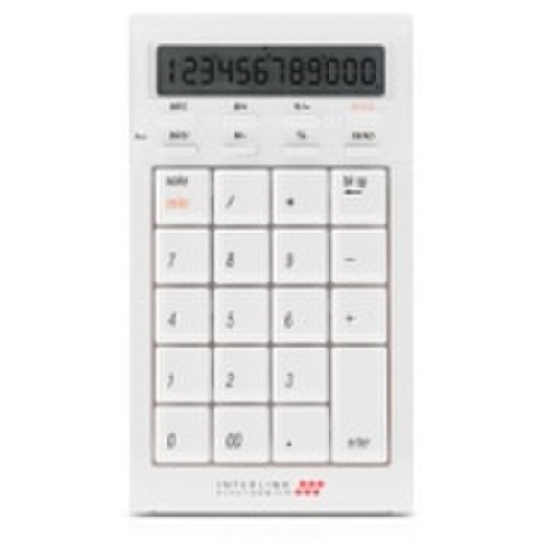 Apple SMK-Link Bluetooth Calculator Keypad Desktop Basic calculator White