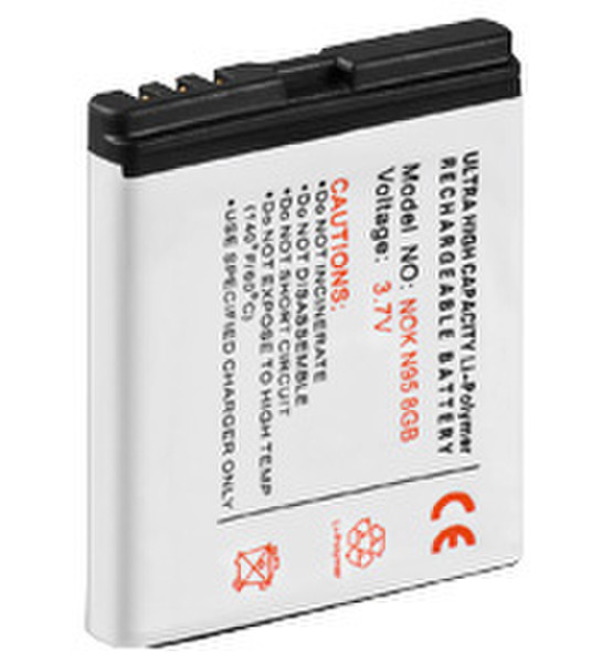 Wentronic 48342 Lithium Polymer (LiPo) 900mAh 3.7V rechargeable battery