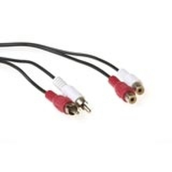 Advanced Cable Technology 2 x RCA M / 2 x RCA F 2.5m 2.5м 2 x RCA 2 x RCA Черный аудио кабель