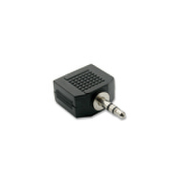 Intronics MA60 3.5mm 2x3.5 mm Schwarz, Silber Kabelschnittstellen-/adapter