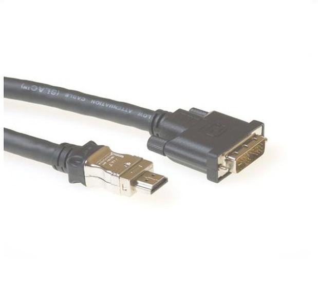 Advanced Cable Technology AK3744 10m HDMI DVI-D Schwarz Videokabel-Adapter